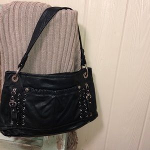 B Makowsky leather bag